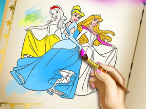 Princesses Coloring Book - 公主图画书