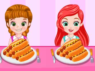 Princess Hotdog Eating Contest - 吃热狗公主大赛