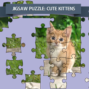 Jigsaw Puzzle: Cute Kittens - 拼图：可爱的小猫