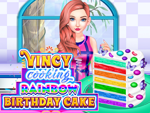 Vincy Cooking Rainbow Birthday Cake - 文西烹饪彩虹生日蛋糕
