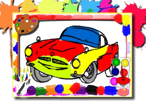 Racing Cars Coloring Book - 赛车图画书