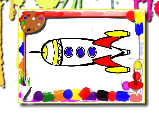Rockets Coloring Book - 火箭队图画书