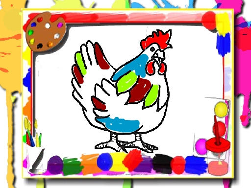 Chicken Coloring Book - 鸡图画书