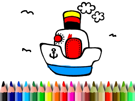 BTS Boat Coloring - BTS 船着色