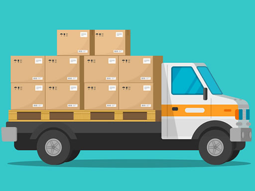 Food And Delivery Trucks Jigsaw - 食品和送货卡车拼图
