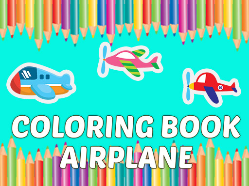 Coloring Book Airplane kids Education - 着色书飞机孩子教育