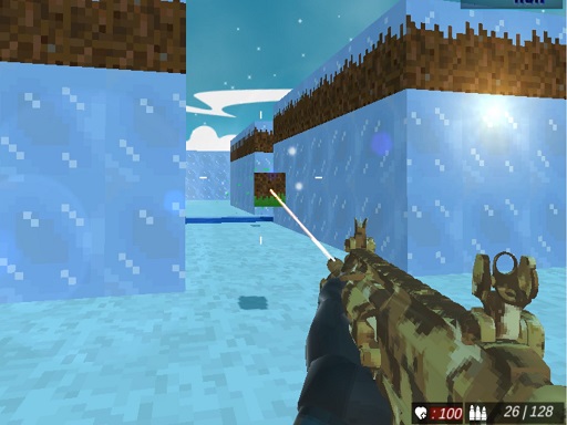 Blocky Swat Shooting IceWorld Multiplayer - 块状特警射击冰世界多人游戏