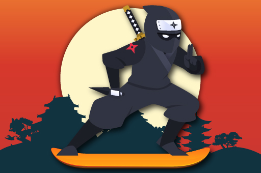 Lava And Ninja Skateboard - 熔岩和忍者滑板