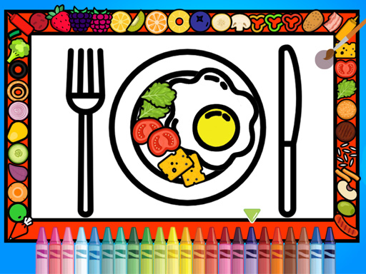 Color and Decorate Dinner Plate - 颜色和装饰餐盘