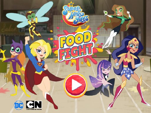 DC Super Hero Girls: Food Fight Game - DC超级英雄女孩：食物大战游戏