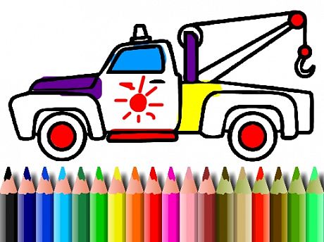 BTS Truck Coloring Book - BTS 卡车图画书