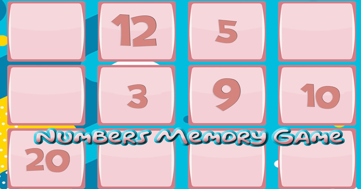 Memory Game With Numbers - 数字记忆游戏