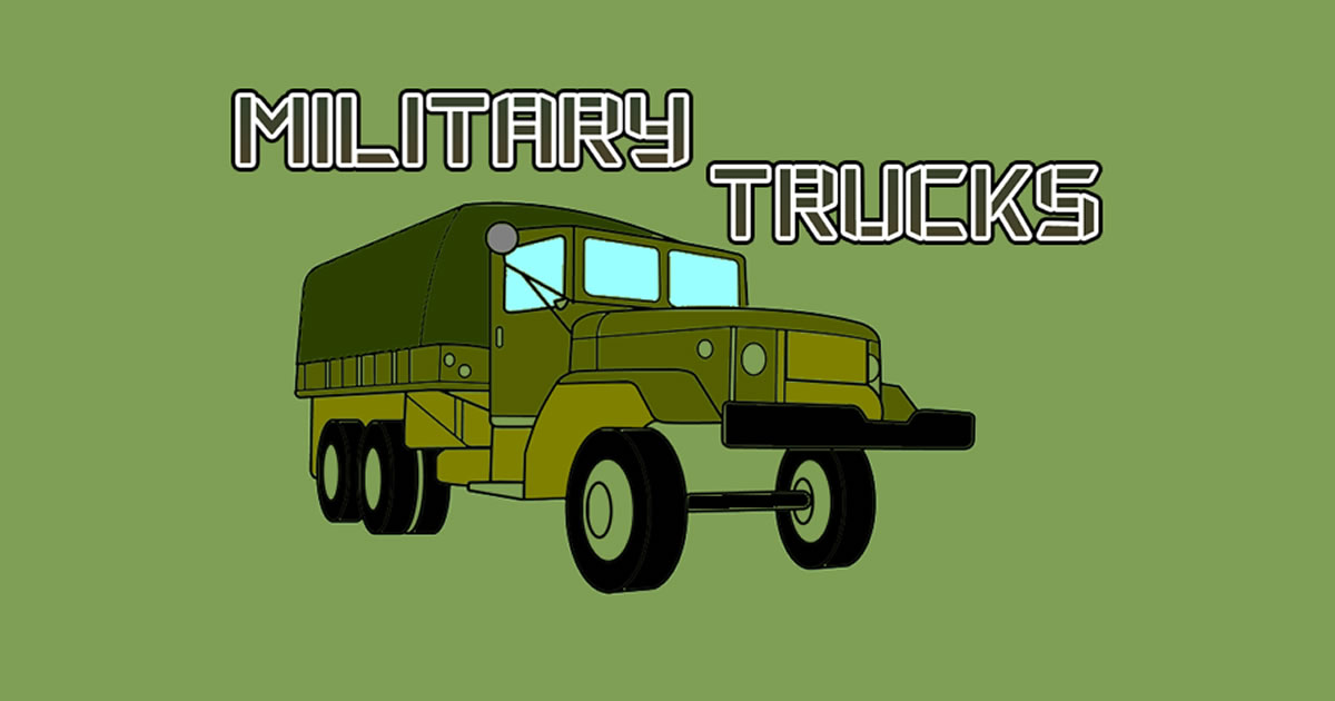 Military Trucks Coloring - 军用卡车着色