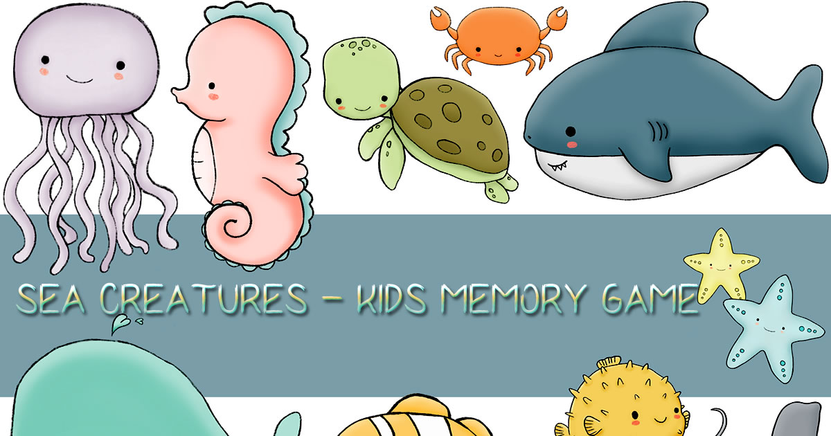 Kids Memory Sea Creature - 儿童记忆海洋生物