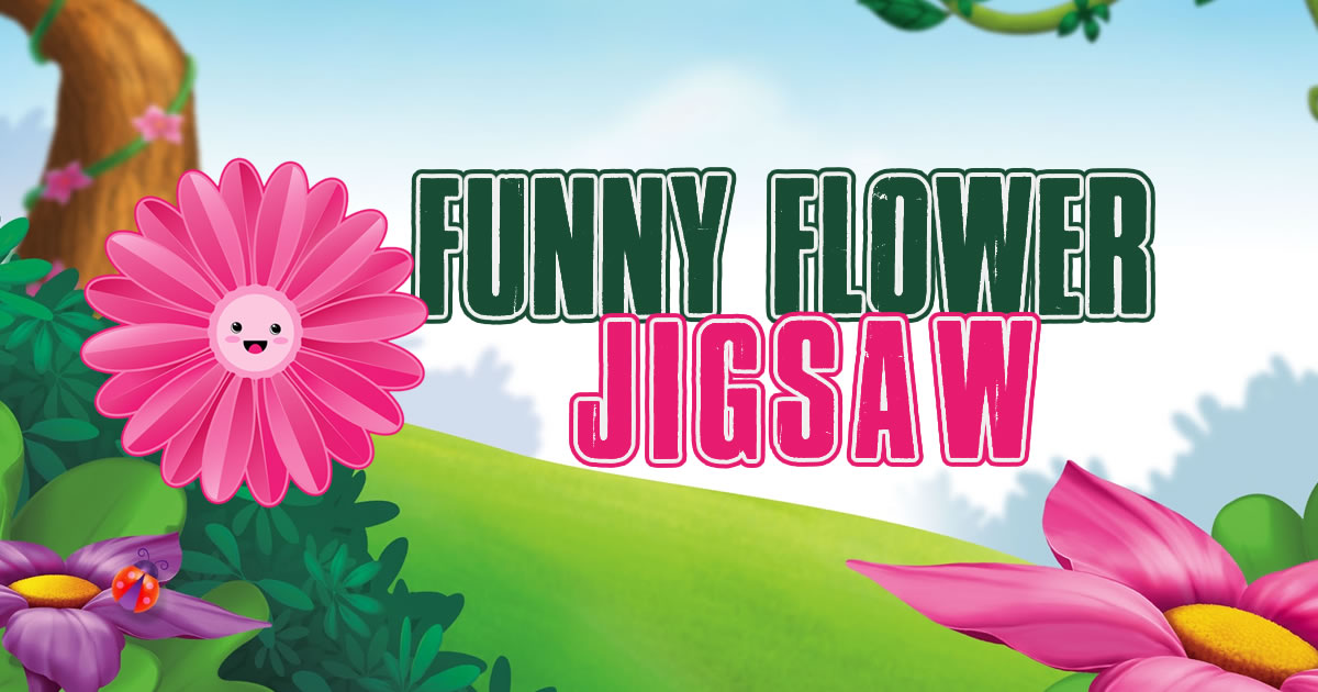 Funny Flowers Jigsaw - 有趣的花拼图