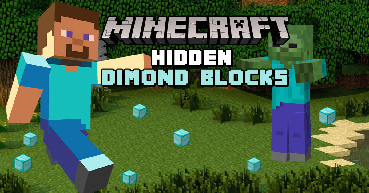 Minecraft Hidden Diamond Blocks - Minecraft 隐藏的钻石块