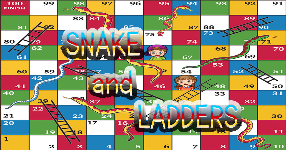 Snake and Ladders Game - 蛇和梯子游戏