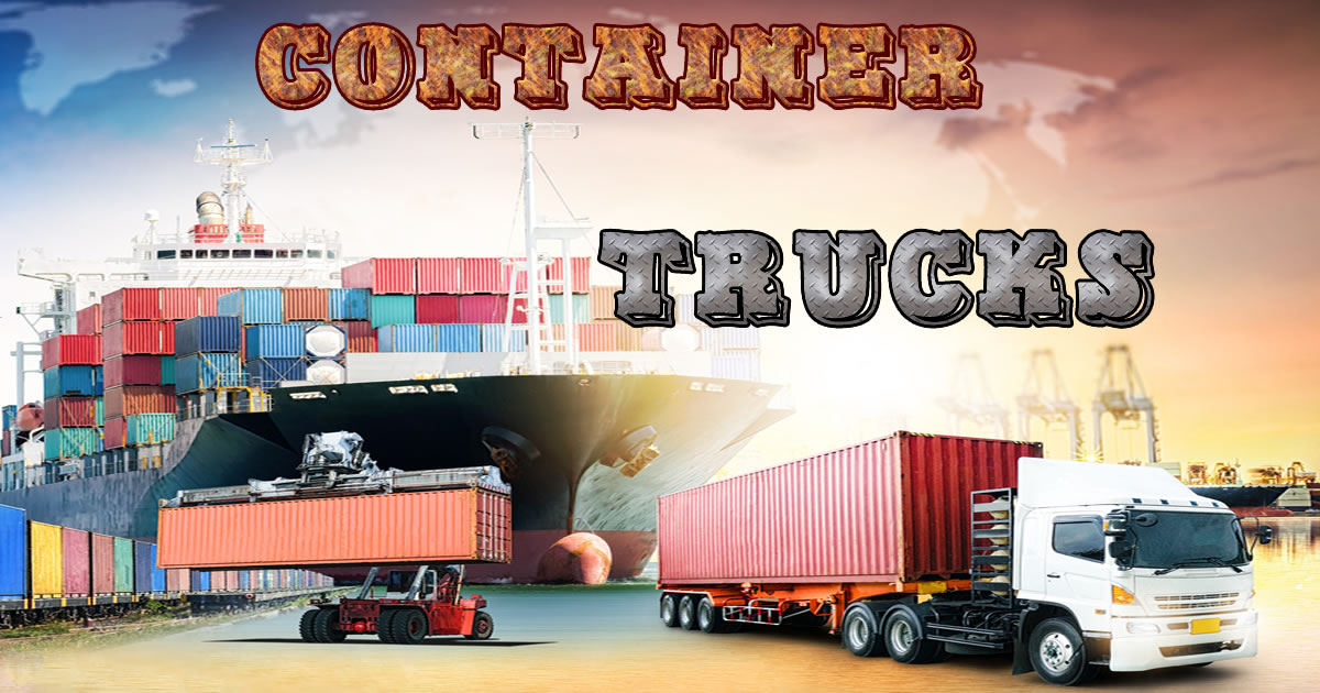 Container Trucks Jigsaw - 集装箱卡车拼图