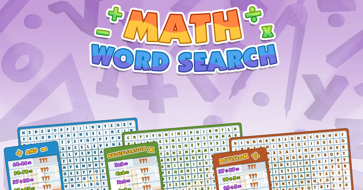 Math Word Search - 数学单词搜索