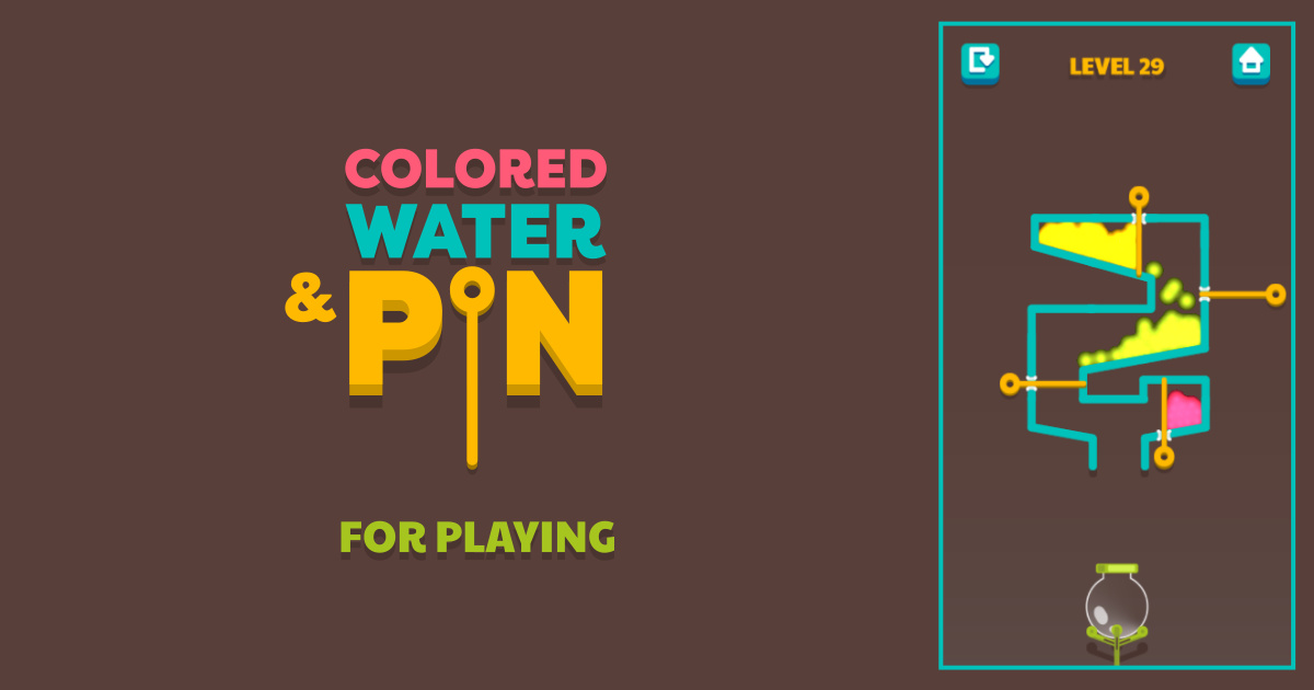 Colored Water & Pin - 彩色水和别针