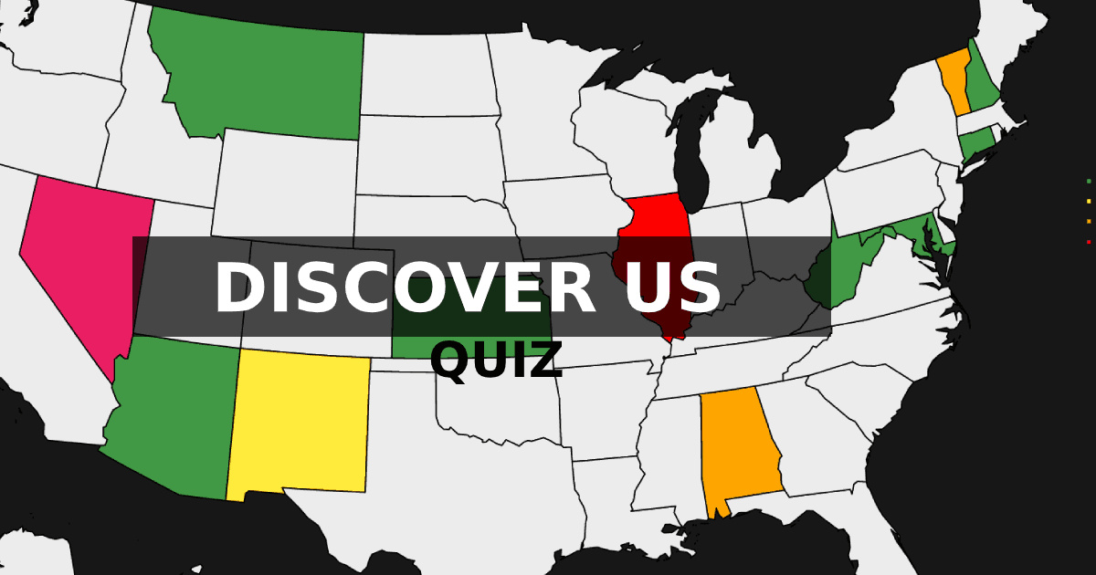 Location of United States countries | Quiz - 美国国家/地区的位置 |测验