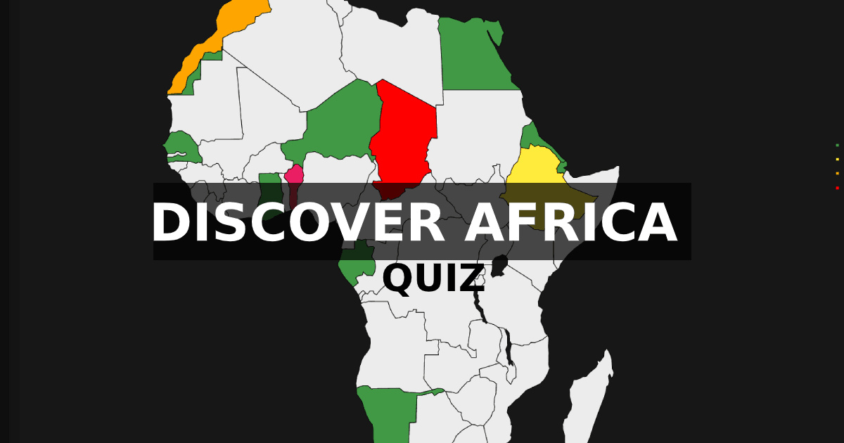 Location of African countries | Quiz - 非洲国家的位置|测验