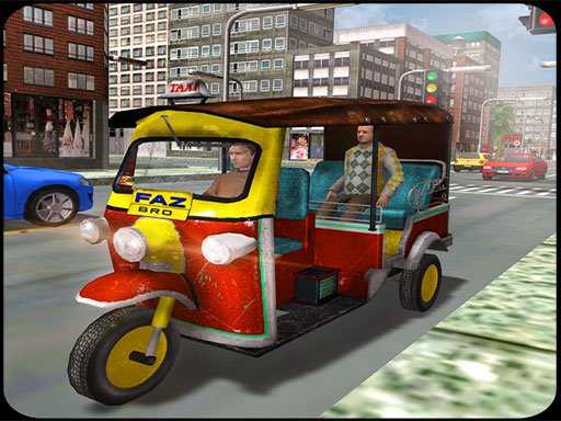 Tourist Transport Taxi: Tuk Tuk Driving Simulator - 旅游交通出租车：嘟嘟车驾驶模拟器