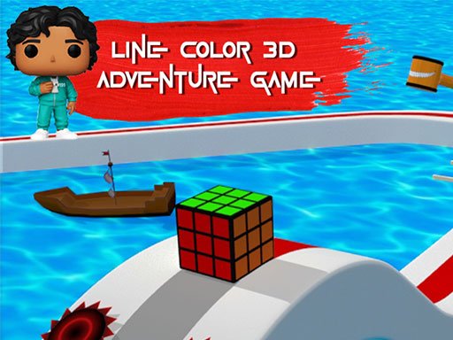 Line Color 3d Squid Game Color Adventure - 线条颜色 3d 鱿鱼游戏色彩冒险