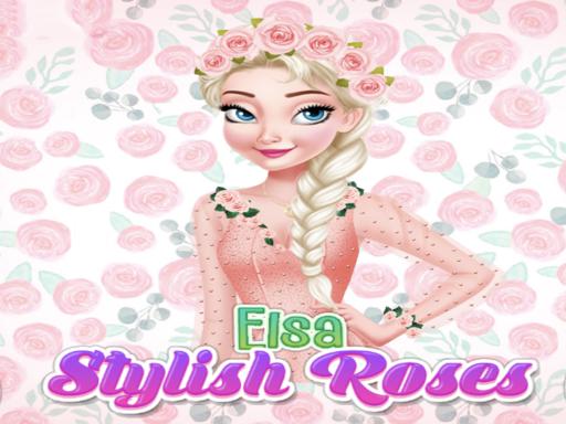Elsa Frozen Stylish Roses - Elsa Frozen Stylish Roses