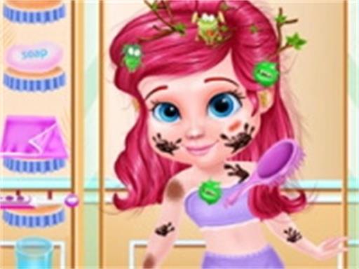Messy Little Mermaid Makeover-Game - Messy Little Mermaid Makeover-Game